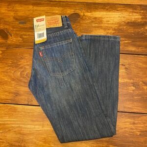Levis 511 Boys Slim Fit Jeans Size 12 Adjustable Waistband Reg 26x26‎ NWT